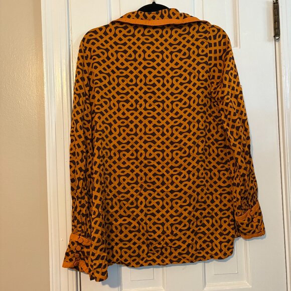Alice McCall Akima Button-Up Top in Toffee - US 6 - Picture 3 of 7